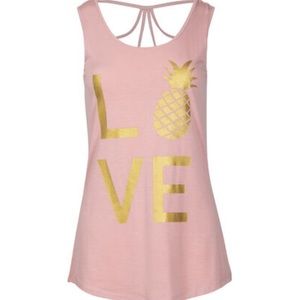 Warehouse One Love Pineapple Cage Back Graphic Tee